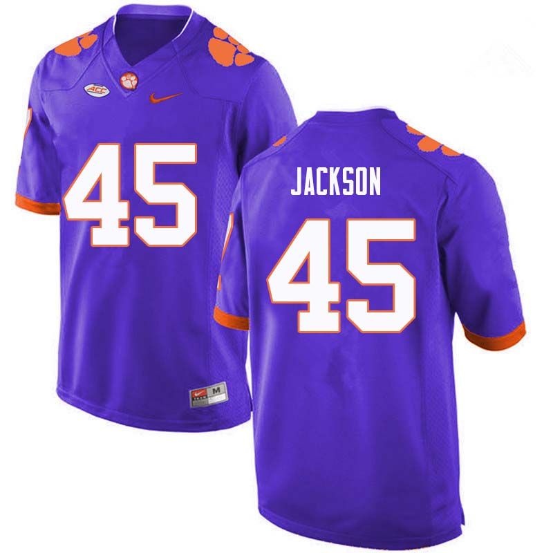 Men #45 Josh Jackson Clemson Tigers College Football Jerseys Sale-Purple
